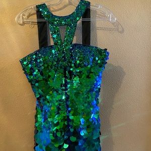 Sheri hill size 6 sequin short dress!!